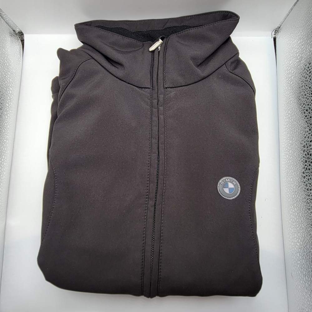 BMW Motorrad Hooded Jacket Sweatshirt Size Medium Men's Full-zip Stand Up Collar - Picture 13 of 13